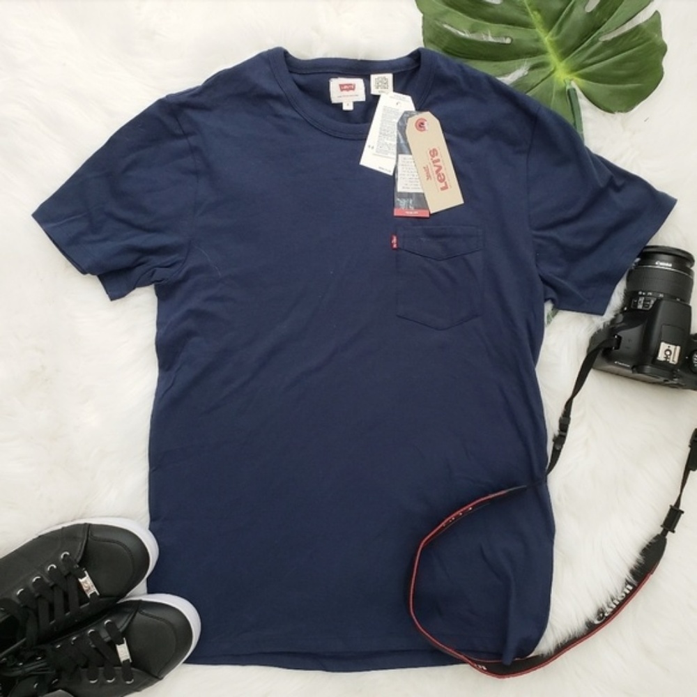 NWT LEVI'S INDIGO DYE TOP SIZE S